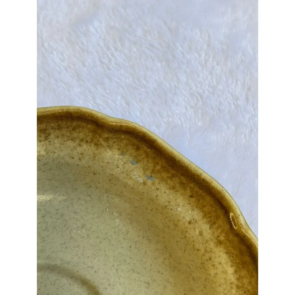 Vintage Mikasa Whole Wheat E8000 Saucer Plate Set of Six, 6